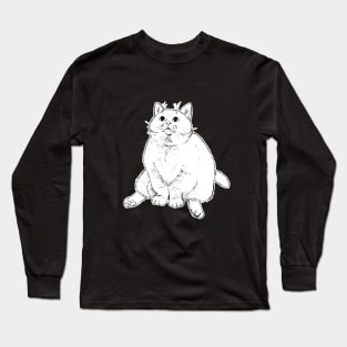 Chonky Cheeks Cat Long Sleeve T-Shirt